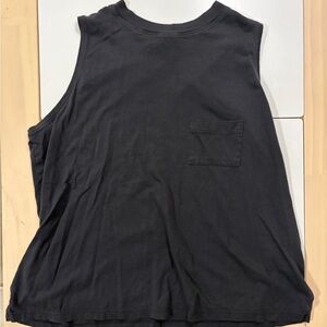 AYR Black Tank Top with Pocket